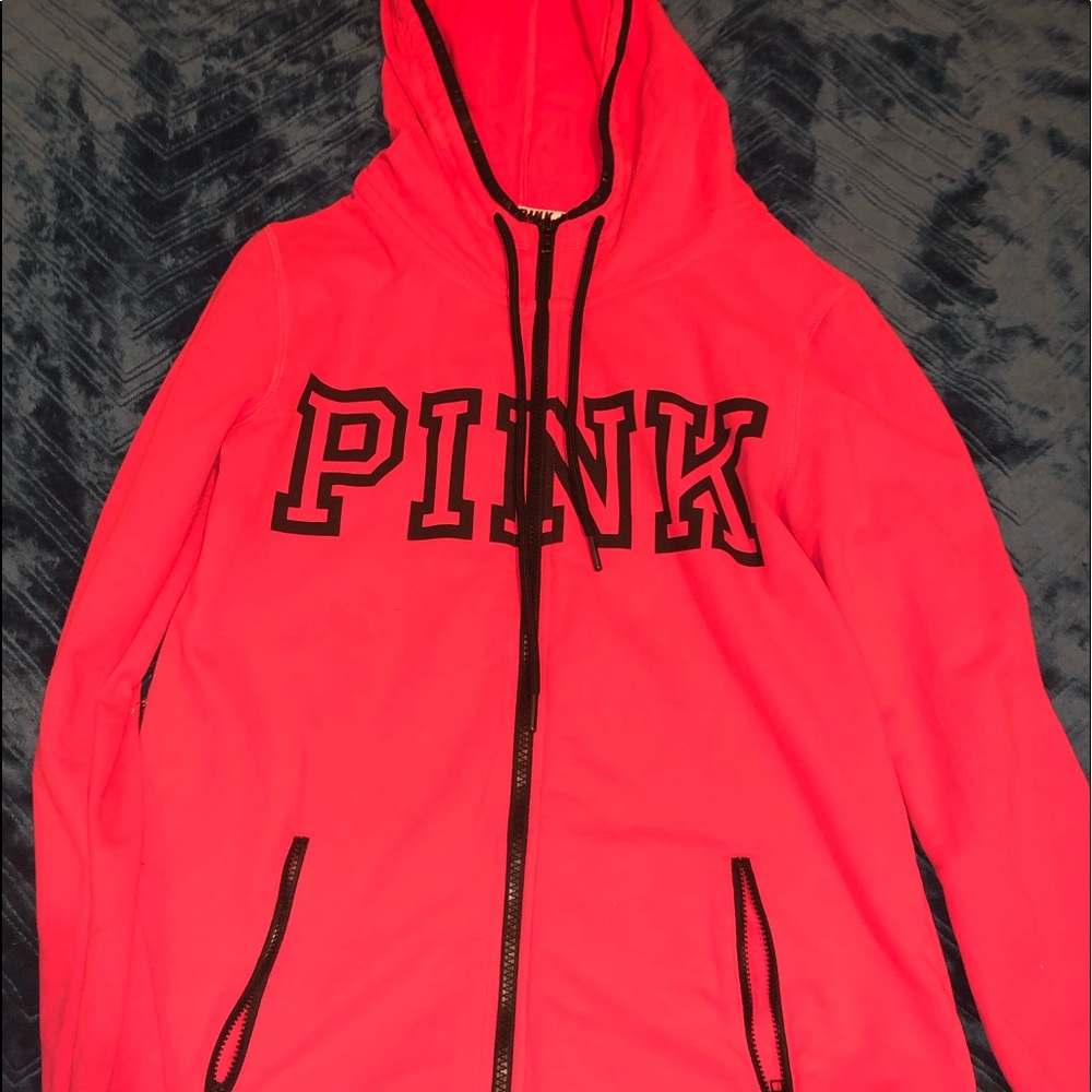 Pink zip up